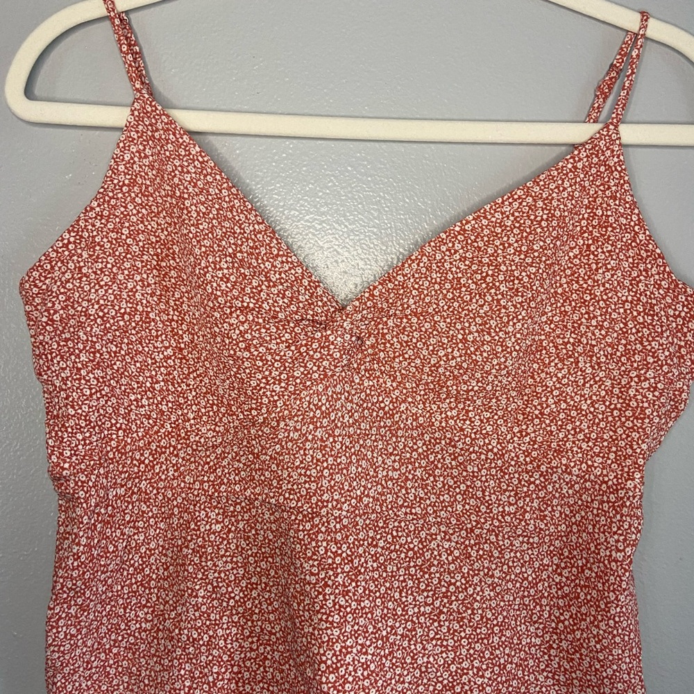 Abercrombie & Fitch Red Floral Camisole‎